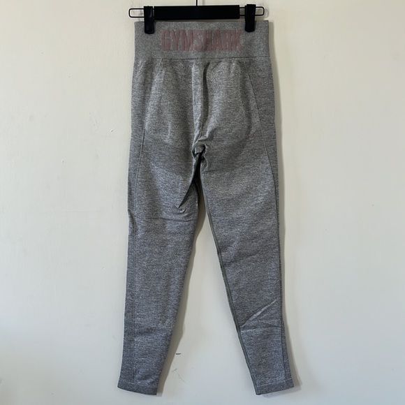 Gymshark Flex High Waisted Grey Pink Leggings Size Medium - Picture 5 of 9